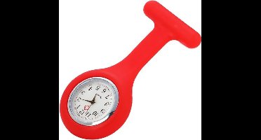 Verpleegster horloge - Verpleegsterhorloge - Nurse Watch - siliconen - Rood