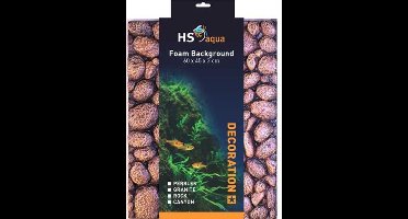 HS Aqua 3D Achterwand - Pebbles Bruin Steentjes - 60x45x3 cm