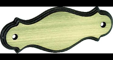 Naamplaat Classico 134x50mm Messing brons geschuurd