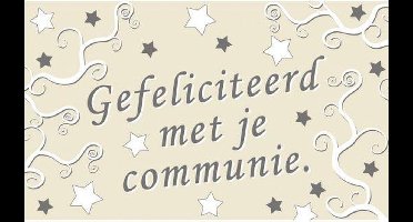 Vlag 90x150cm Gefeliciteerd met je Communie