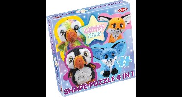 Tactic Lumo Stars Papegaaiduikers en Vossen – Puzzel – 4x6 stukjes – Lieve Bos en Zeedieren – Strak en Rustgevend Ontwerp – Hoogwaardige Scandinavische Kwaliteit