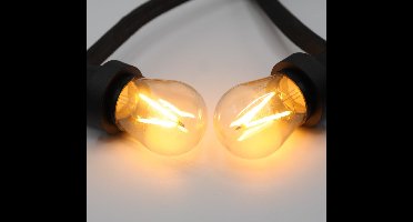 Prikkabel set met 3 watt, dimbare LED filament lampen