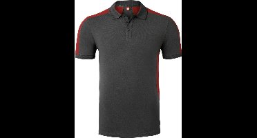 HAVEP Polo Bicolor 10074 - Charcoal/Rood - 3XL
