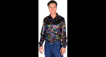 Shirt Disco - Heren - Foute Party - Jaren 70 outfit - Overhemd