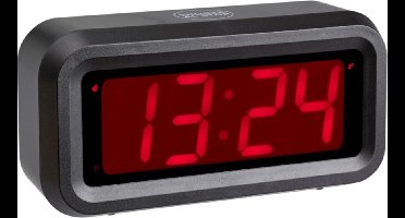 TFA Dostmann 60.2024.10 Wekker Quartz Antraciet Alarmtijden: 1