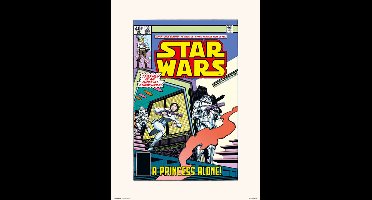 Disney STAR WARS 30 A PRINCESS ALONE - Art Print 30x40 cm