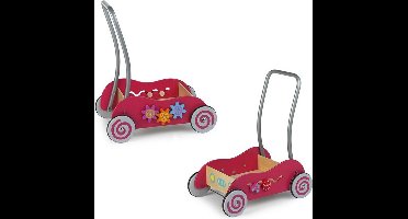 Simply for Kids Houten Duwwagen Roze