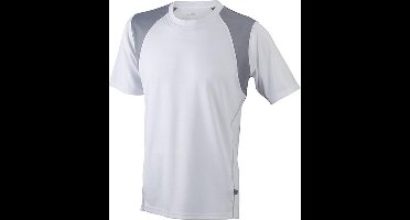 James and Nicholson Kinderen/Kinderen Junior Running Top (Wit/zilver)