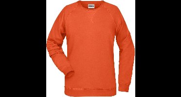 James and Nicholson Dames/dames Raglan Sweatshirt met lange mouwen (Oranje)