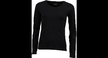 James and Nicholson Dames/dames T-Shirt met lange mouwen (Zwart)