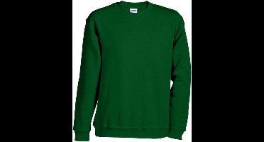 James and Nicholson Unisex Round Heavy Sweatshirt (Donkergroen)