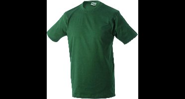 James and Nicholson Unisex Zware Ronde Tee (Donkergroen)