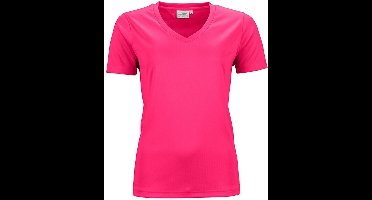 James and Nicholson Dames/dames Actief V Hals T-Shirt (Roze)