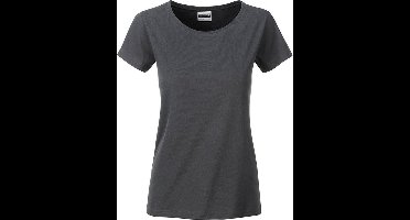 James and Nicholson Dames/dames Basic Organic Katoenen T-Shirt (Grafiet)