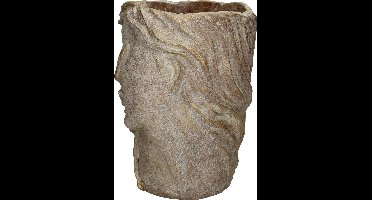 Bloempot HD Living Half Face Gold 16,5 x 19,5 x 22 cm
