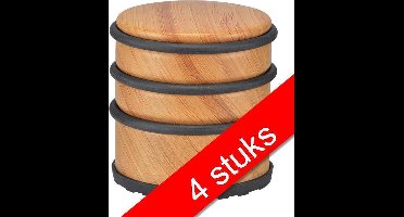 Haushalt 16015 - Grote deurstopper - bamboedesign - 4 stuks