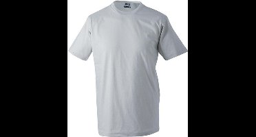 James and Nicholson - Unisex Medium T-Shirt met Ronde Hals (Lichtgrijs)