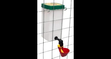 Drinkfles 1L - met vlotter drinkcup - groen