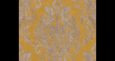 ORNAMENTEN BEHANG | Barok - geel grijs metallic - A.S. Création New Life