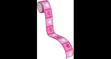 HARTJES BEHANGRAND | Zelfklevend - wit roze - A.S. Création Only Borders 11