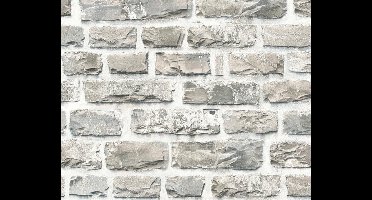 BREUKSTENEN BEHANG | industrieel - Beige Grijs Bont - A.S. Création Elements 2