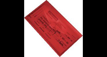2 x pak EXXO-HFP #90546/2 - DL Documentenmap - Landschap model - Klitsluiting - Rood - 20 stuks (2 pak @ 10 stuks)