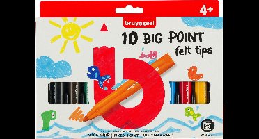 Bruynzeel Kids 10 dikke viltstiften set