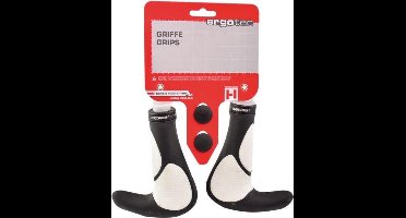 Ergotec Handvatset X-act safety grip zwart/ wit 147mm