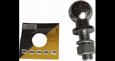 kogelbout recht 50mm BOL - Trekhaakkogel met moer M22 x 55mm