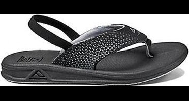 Teenslippers REEF Grom Rover - Kinder - Unisex - Zwart/Grijs - Maat 23/24