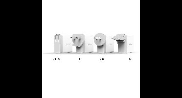 Orico - Wereld Reislader met 4x USB3.0 Poorten - Incl. EU/UK/AUS opzetstekkers - 34W - Wit