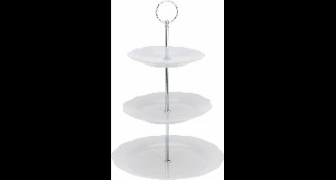 Etagère Wit Porselein 3 Laags (25x22cm)Excellent Houseware