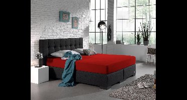 Dreamhouse Dubbel Jersey Hoeslaken – 140x200/220 – Rood – Lekker Zacht