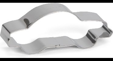 uitsteekvorm Auto 9 cm RVS zilver