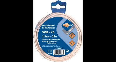 PROFILE installatiedraad VOB (België) VD (Nederland) - 1,5mm² - wit - 25 meter