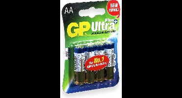 GP Ultra Plus Alkaline AA Mignon penlite, blister 4