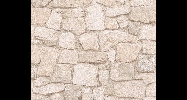 GROTE STENEN BEHANG | Industrieel - beige bruin meerkleurig - A.S. Création Il Decoro