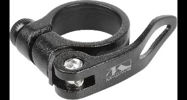 M-Wave Zadelpenklem met snelspanner - Ø 31,8 mm - aluminium - zwart