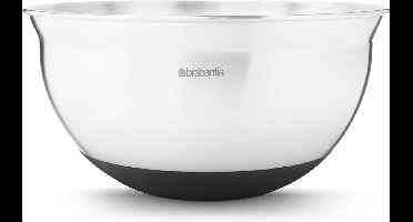 Brabantia Profile Beslagkom - 1,6 l - Matt Steel met Zwart