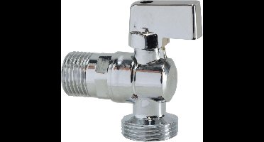 Wiesbaden Hoekstopkraan 1090 1/2" x 3/4" - Chroom