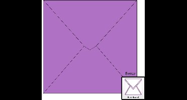 Benza Wenskaart Enveloppen - Vierkant 14 x 14 cm - Paars - 100 stuks