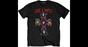 Guns N' Roses - Vintage Cross Heren T-shirt - M - Zwart