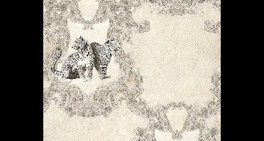 PANTER BEHANG - Grijs Zwart - AS Creation Hermitage 10