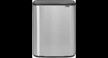 Brabantia Bo Touch Bin Prullenbak - 60 liter - 1 vak - Matt Steel Fingerprint Proof
