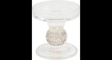 Housevitamin - Kaarsenhouder 'Mea' (Zilver, 8.5cm)