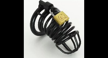 Power Escorts - Prison Break - Verstelbare Cockcage Met Slot - 50 mm - Big Size - BR89 - Zwart Metaal