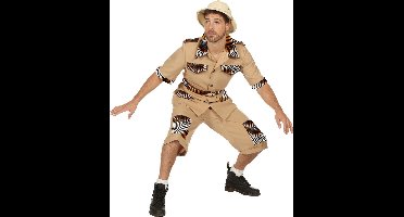 Safari Man Kostuum Kort - Maat 60