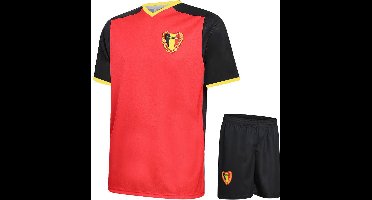Belgie Voetbaltenue Thuis Voetbal Tenue Kinderen - Shirt en Broekje - Jongens en Meisjes - Volwassenen - Heren en Dames - Maat 152