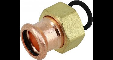 Bonfix Roodkoperen M 3/4 x 15mm persfitting wartelkoppeling vlakke dichting binnendraad FxRp