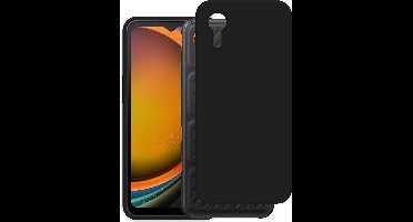 Just in Case hoesje geschikt voor Samsung Galaxy Xcover7 Hoesje Siliconen - Flexibele Case - Zwart